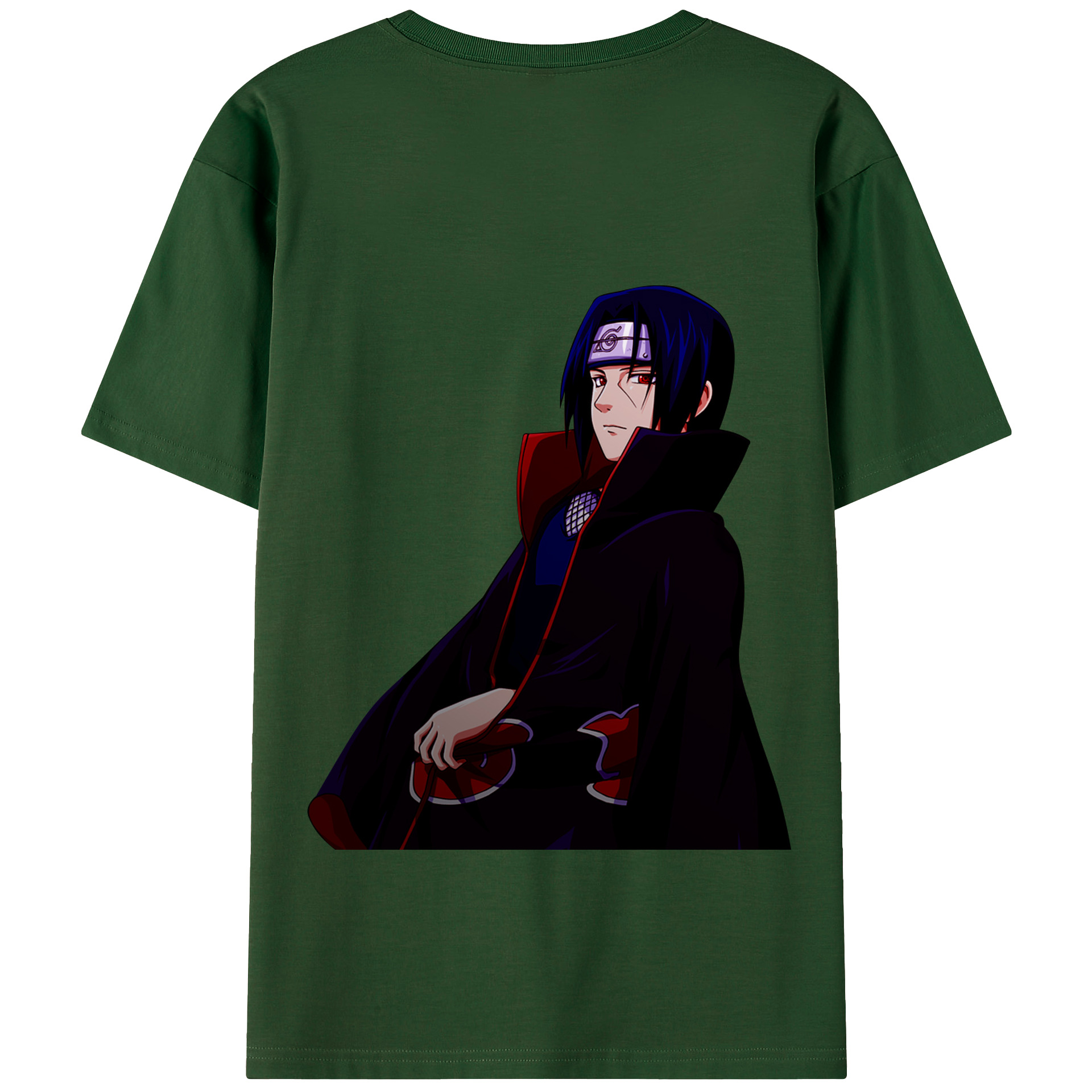 （画像用） NARUTO -ナルト- うちは イタチ Uchiha Itachi 綿100％半袖Tシャツ（背面プリント）